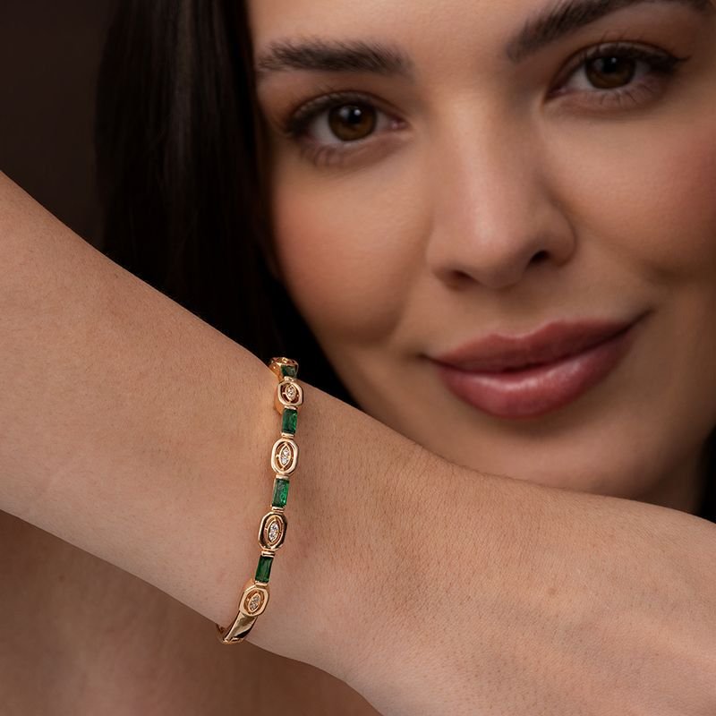BRACELETE COM PEDRAS DE ZIRCÔNIA 