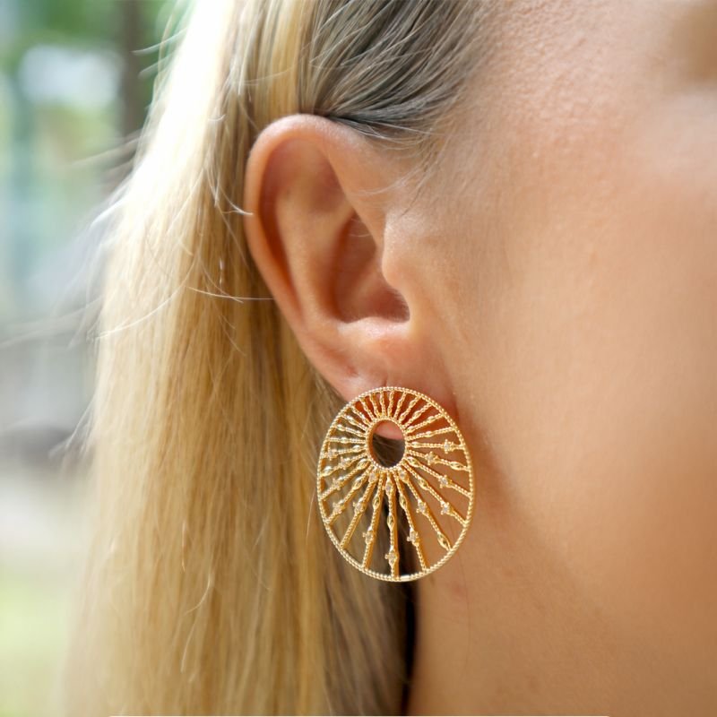 BRINCO ENCANTO SOLAR BANHADO EM OURO 18K 