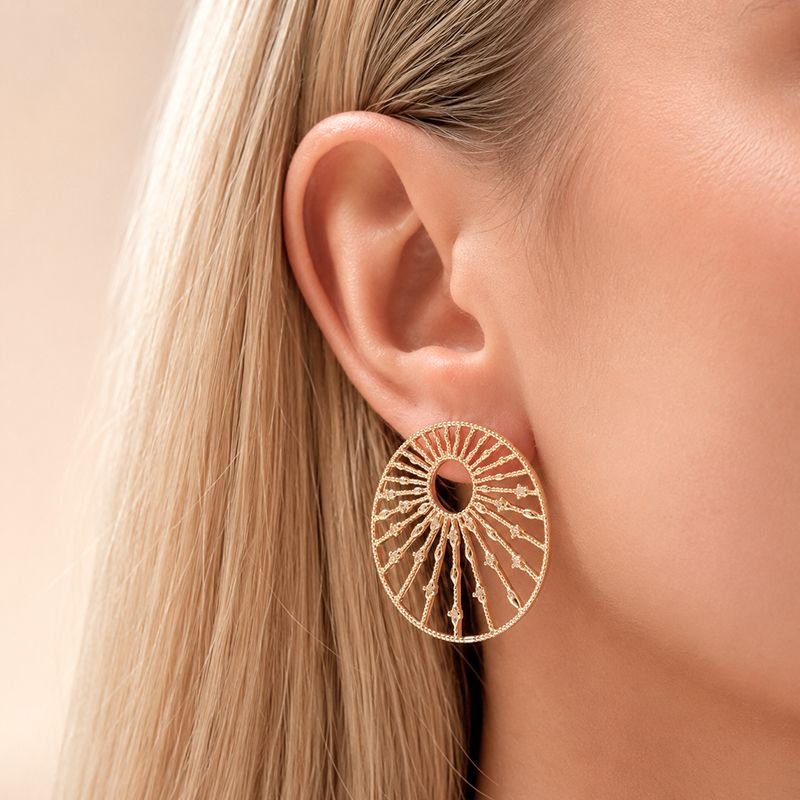 BRINCO ENCANTO SOLAR BANHADO EM OURO 18K 