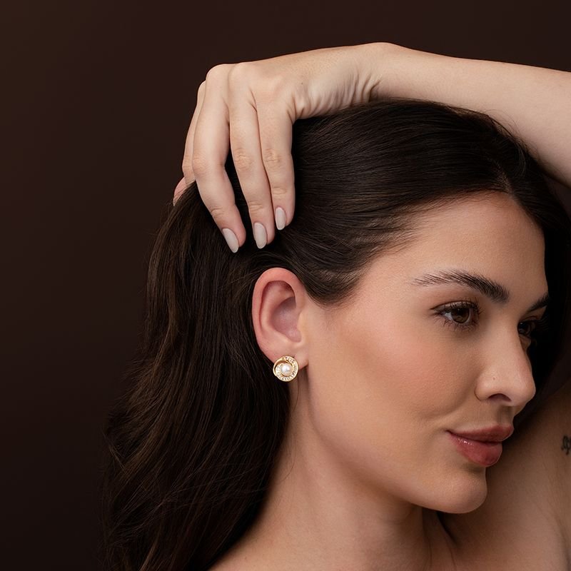 BRINCO ESPIRAL BANHADO EM OURO 18K
