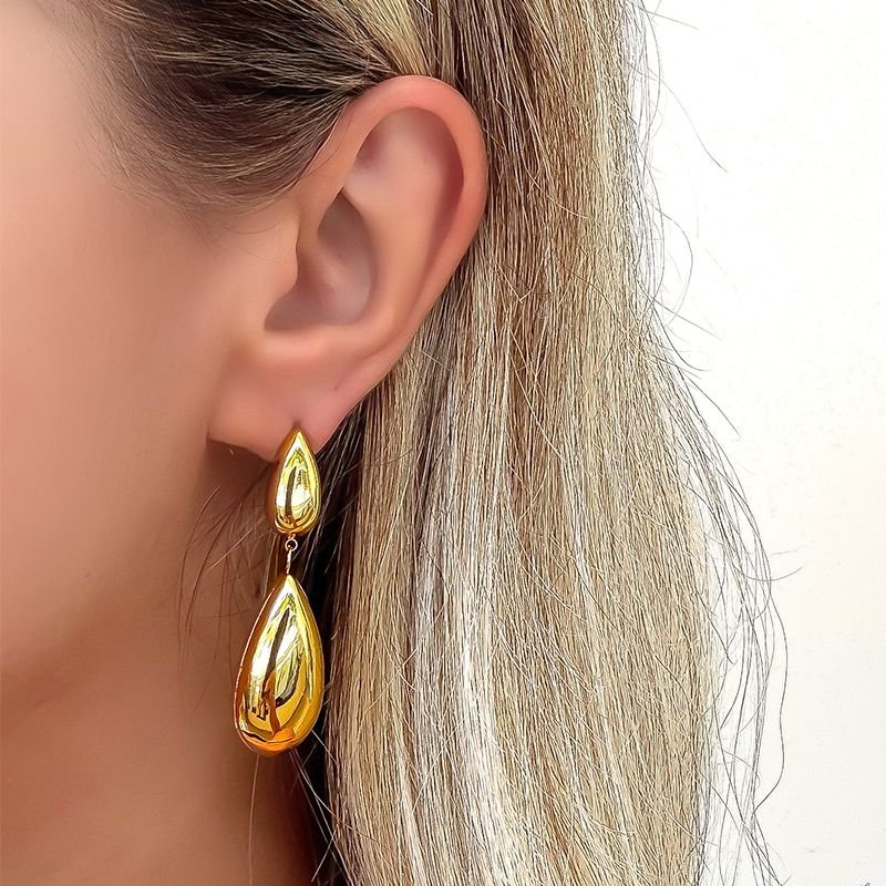 BRINCO GOTAS BANHADO EM OURO 18K