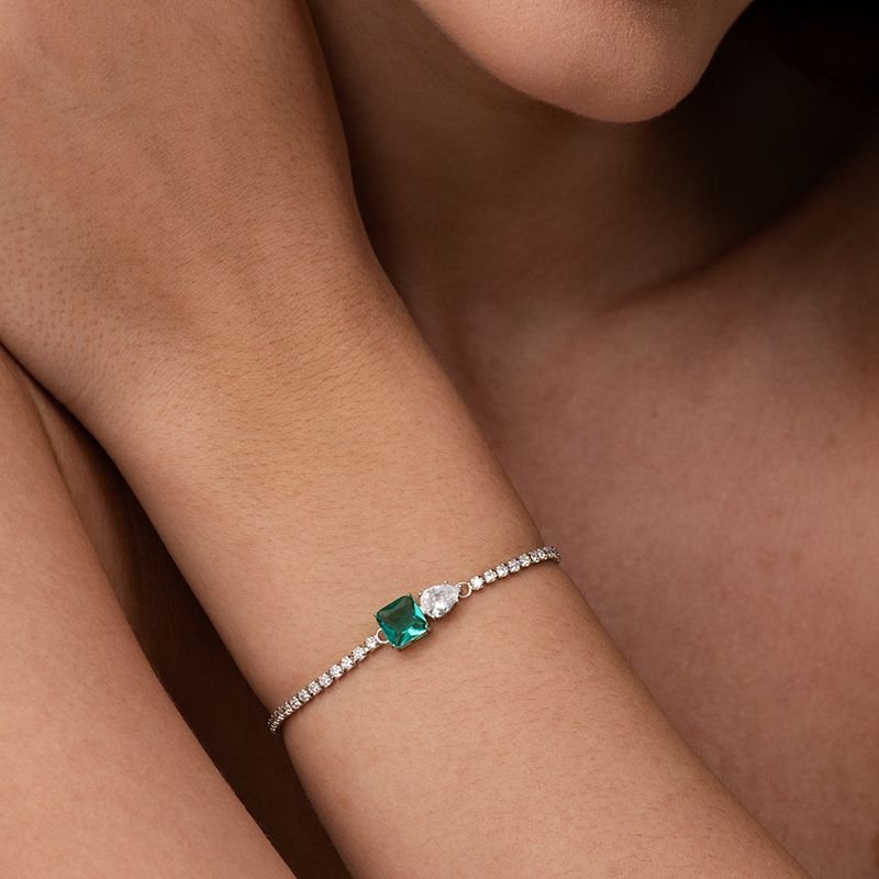 PULSEIRA RIVIERA COM PEDRAS CRAVEJADAS